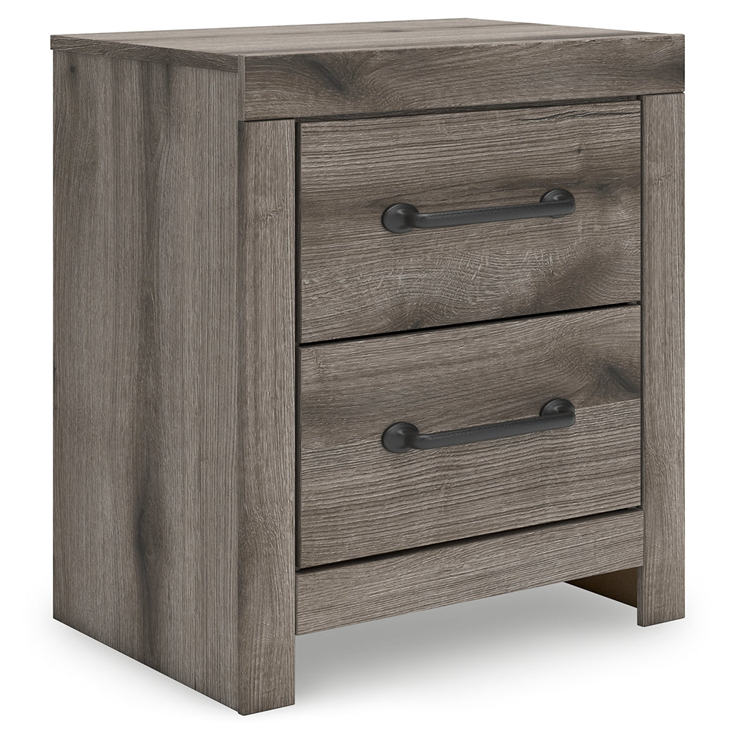 Graystorm Brown Gray Nightstand by Ashley at Eve Furniture