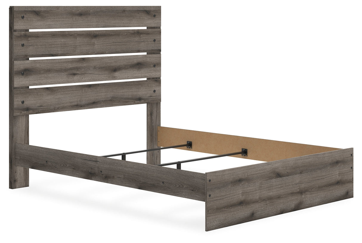 Graystorm Brown Gray Queen Panel Bed by Ashley at Eve Furniture