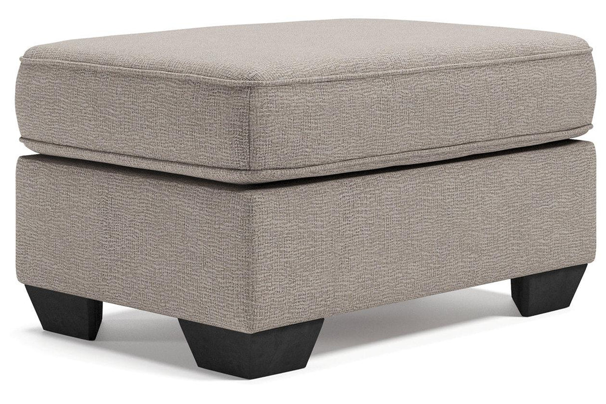 Greaves Stone Ottoman by Ashley at Eve Furniture