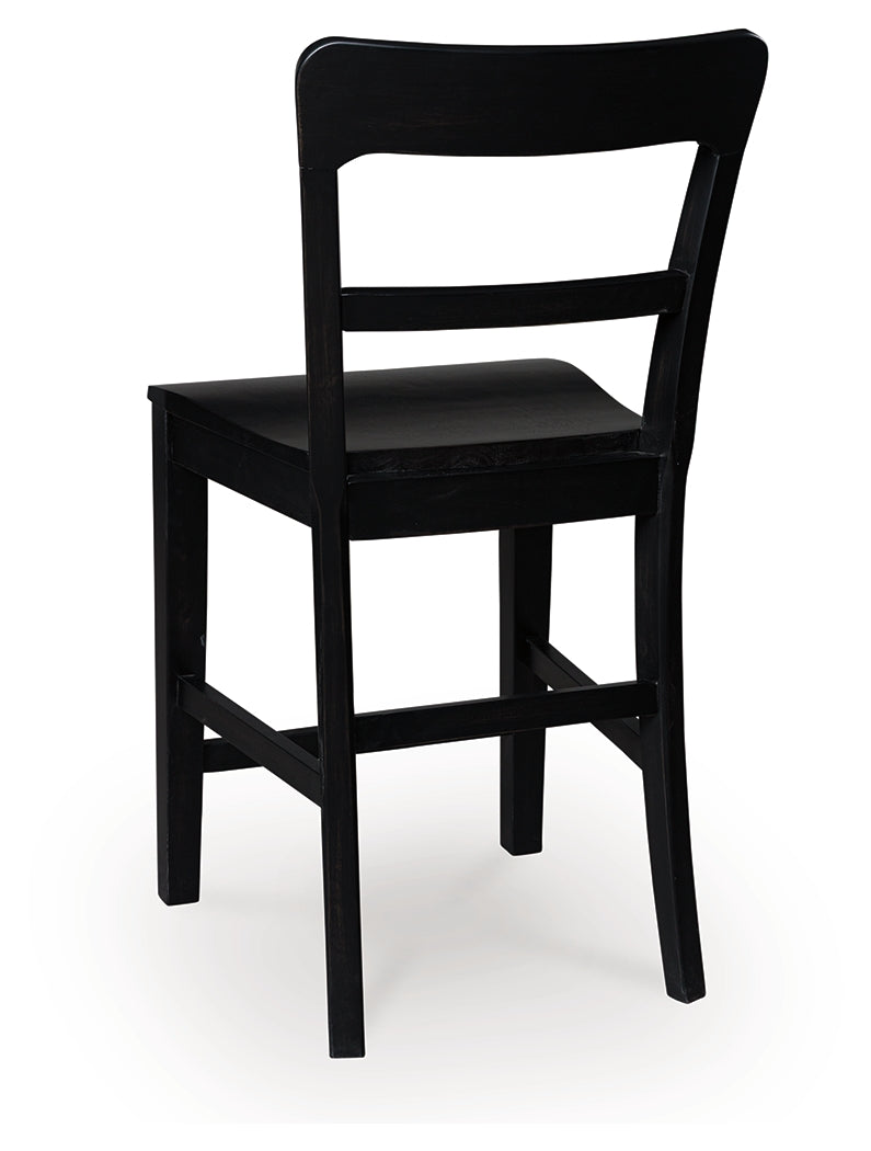 Greddinton Black Counter Height Barstool, Set of 2 by ASHLEY FURNITURE at Eve Furniture