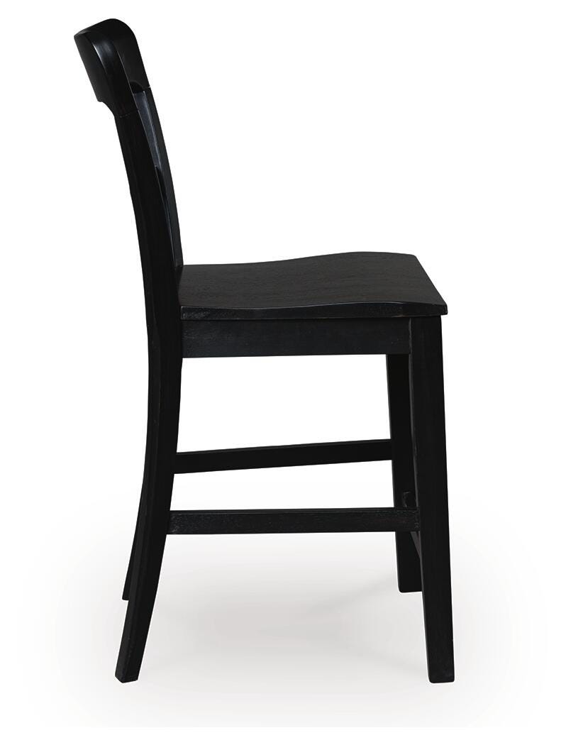 Greddinton Black Counter Height Barstool, Set of 2 by ASHLEY FURNITURE at Eve Furniture