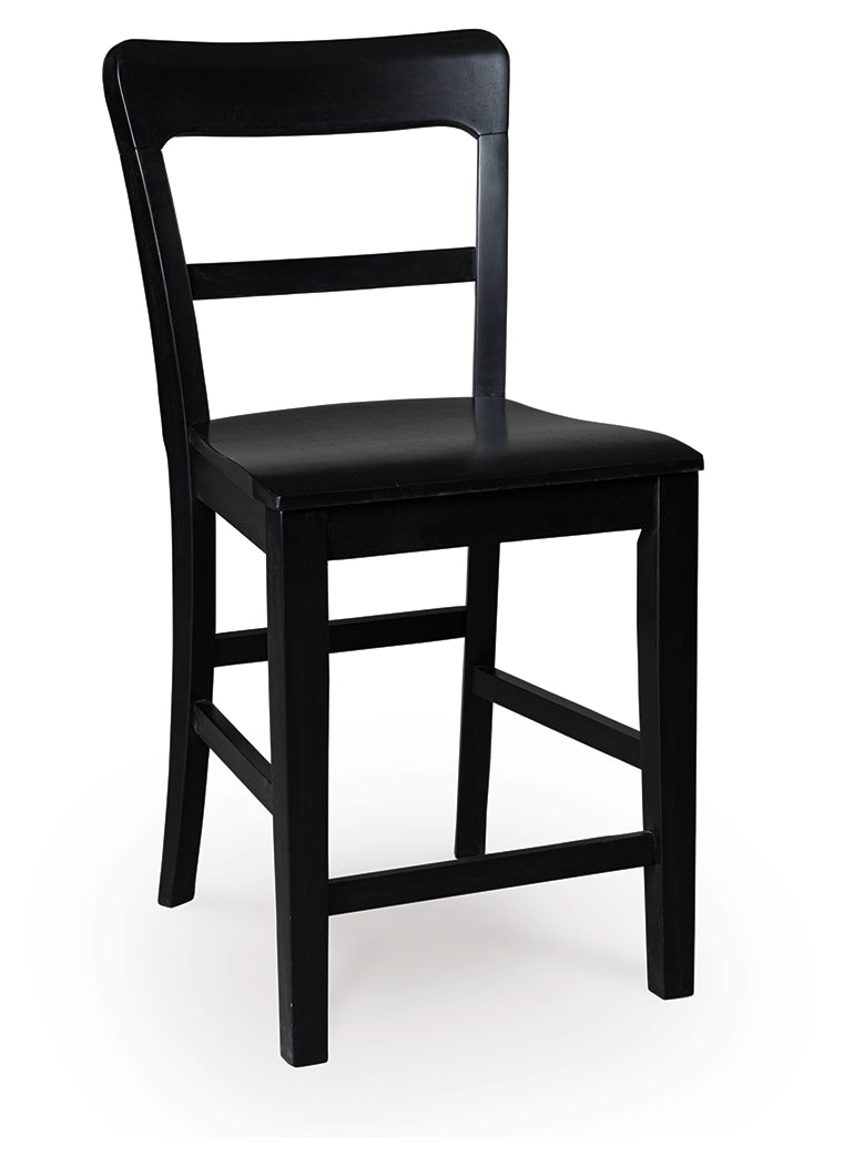 Greddinton Black Counter Height Barstool, Set of 2 by ASHLEY FURNITURE at Eve Furniture