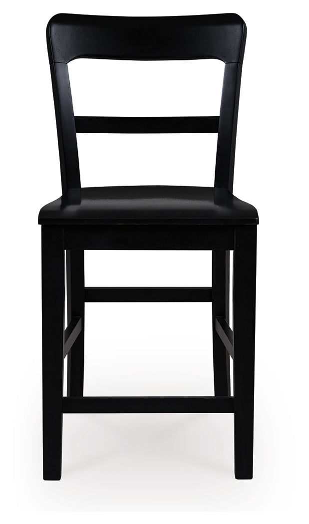 Greddinton Black Counter Height Barstool, Set of 2 by ASHLEY FURNITURE at Eve Furniture