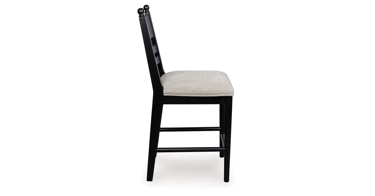 Greddinton Black Counter Height Barstool, Set of 2 by ASHLEY FURNITURE at Eve Furniture