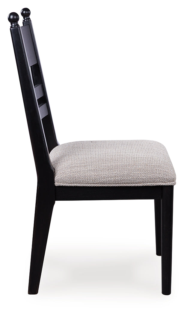 Greddinton Black Dining UPH Side Chair (Set of 2) by Ashley at Eve Furniture