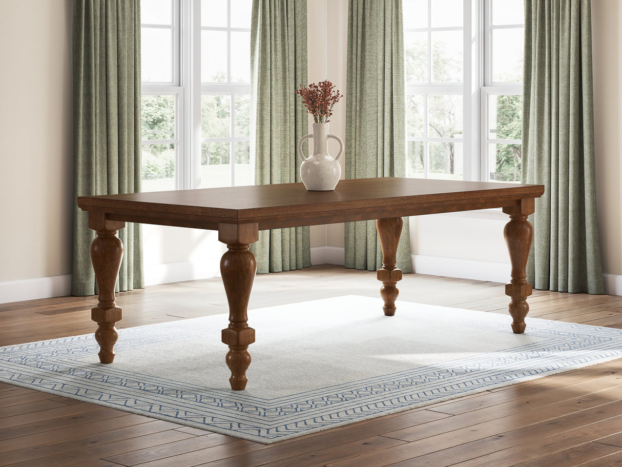 Greddinton Black/Brown Dining Table and 6 Chairs by Ashley at Eve Furniture