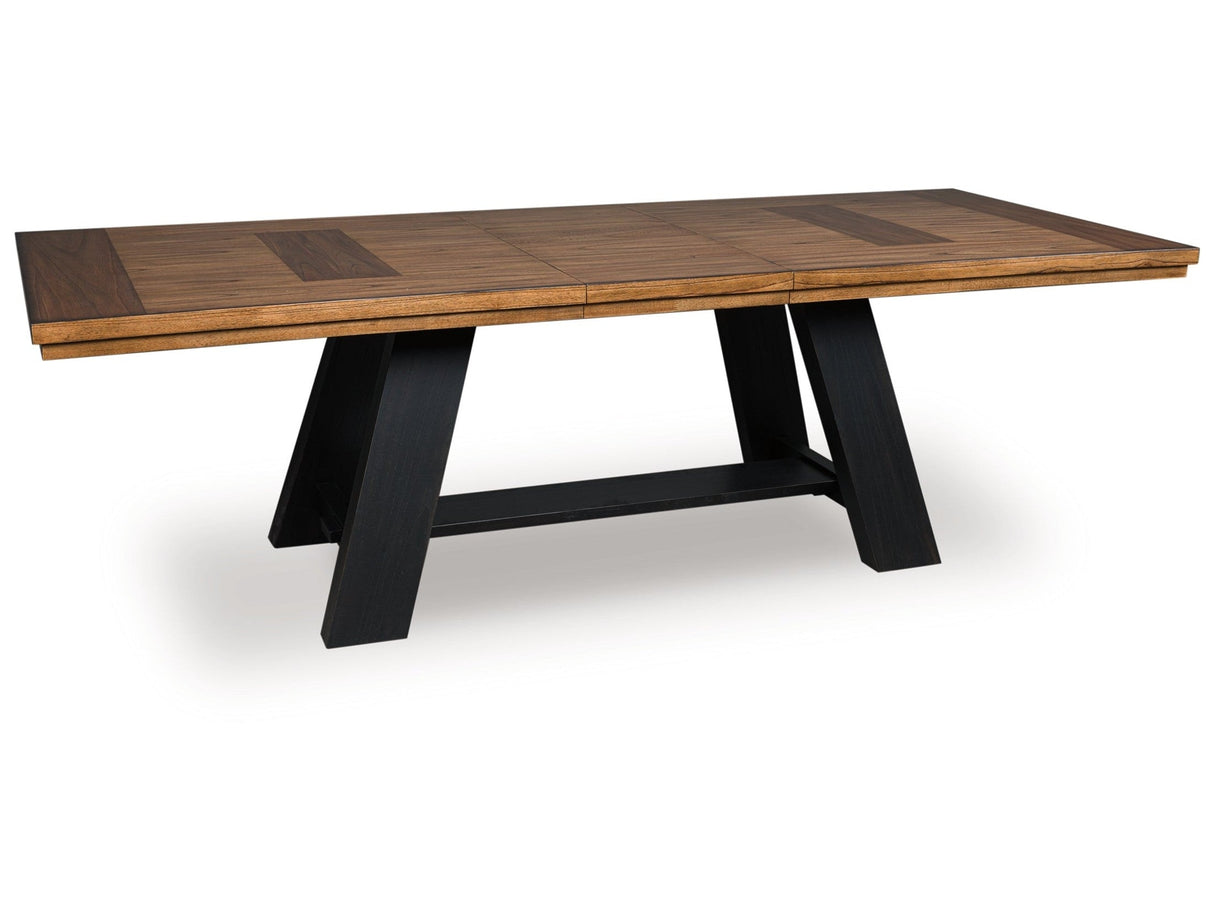 Greddinton Brown/Black Dining Extension Table by Ashley at Eve Furniture