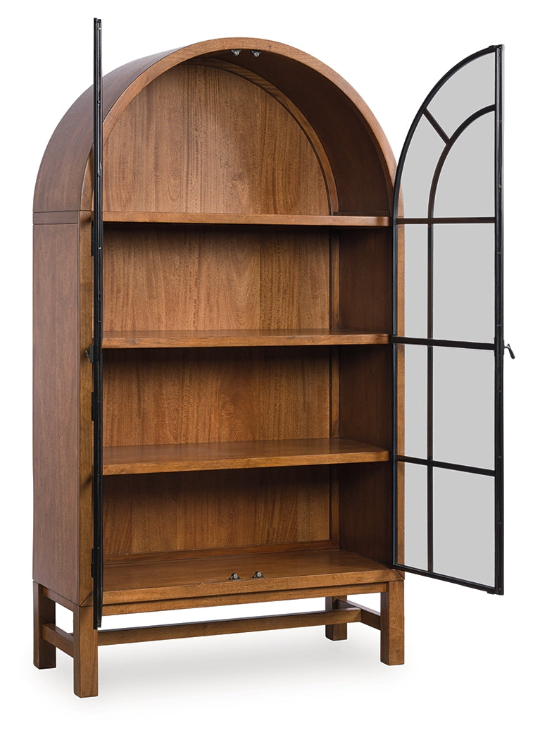 Greddinton Brown/Black Display Cabinet by Ashley at Eve Furniture