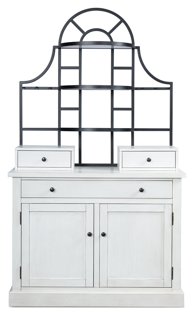 Greddinton White Baker's Rack by Ashley at Eve Furniture