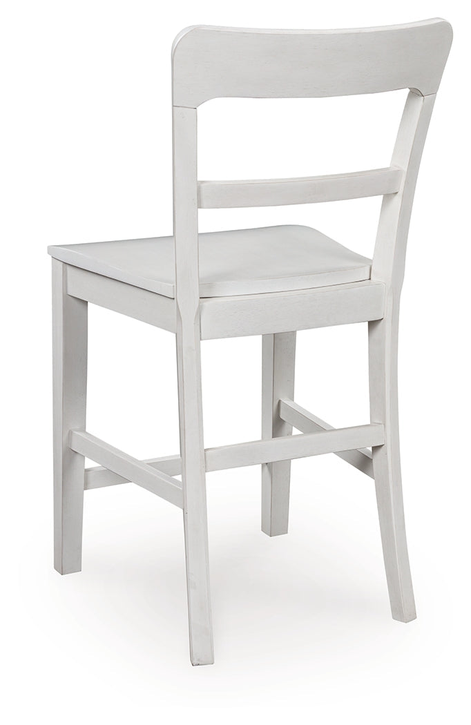 Greddinton White Counter Height Barstool, Set of 2 by ASHLEY FURNITURE at Eve Furniture
