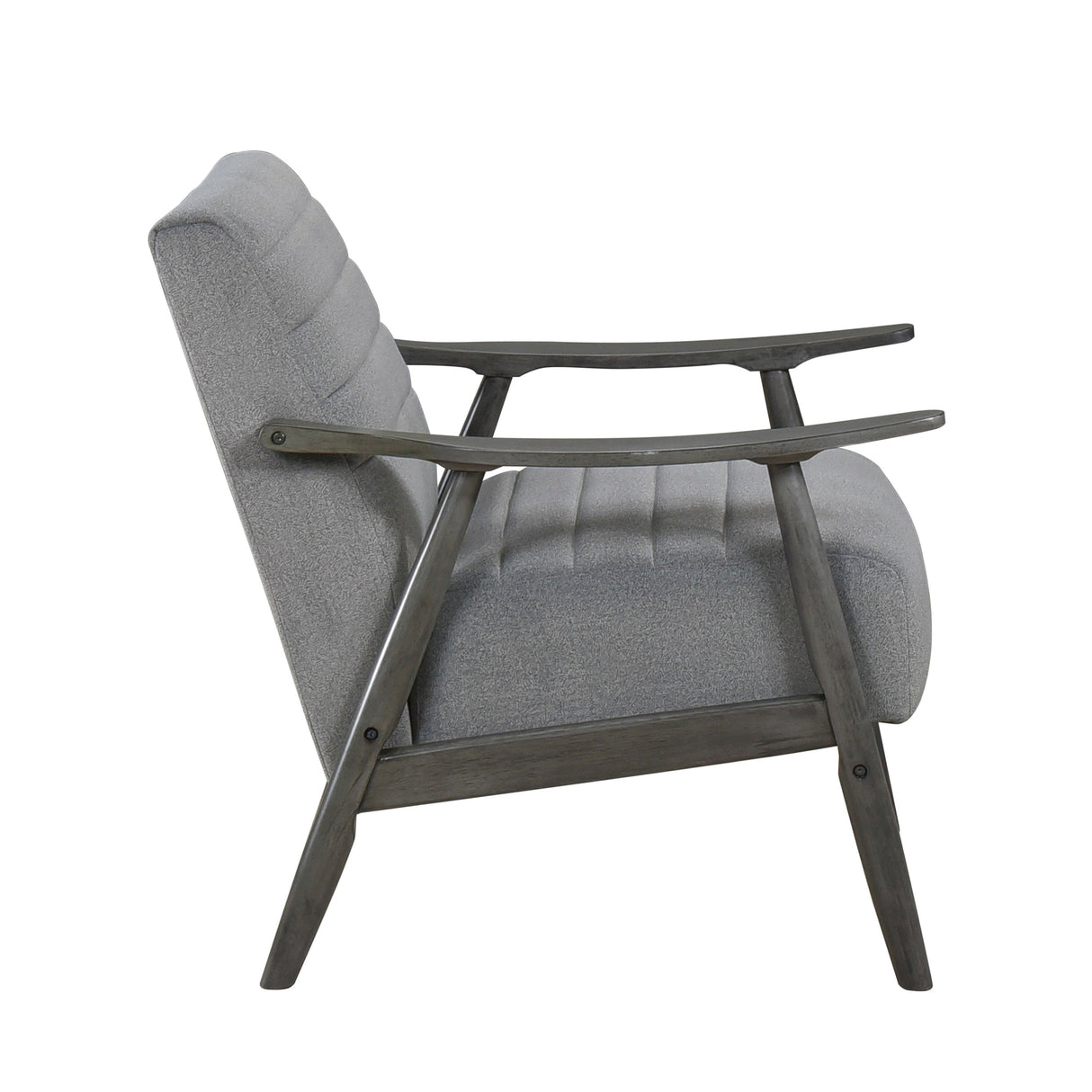 Greeley Gray Velvet Accent Chair by Homelegance at Eve Furniture