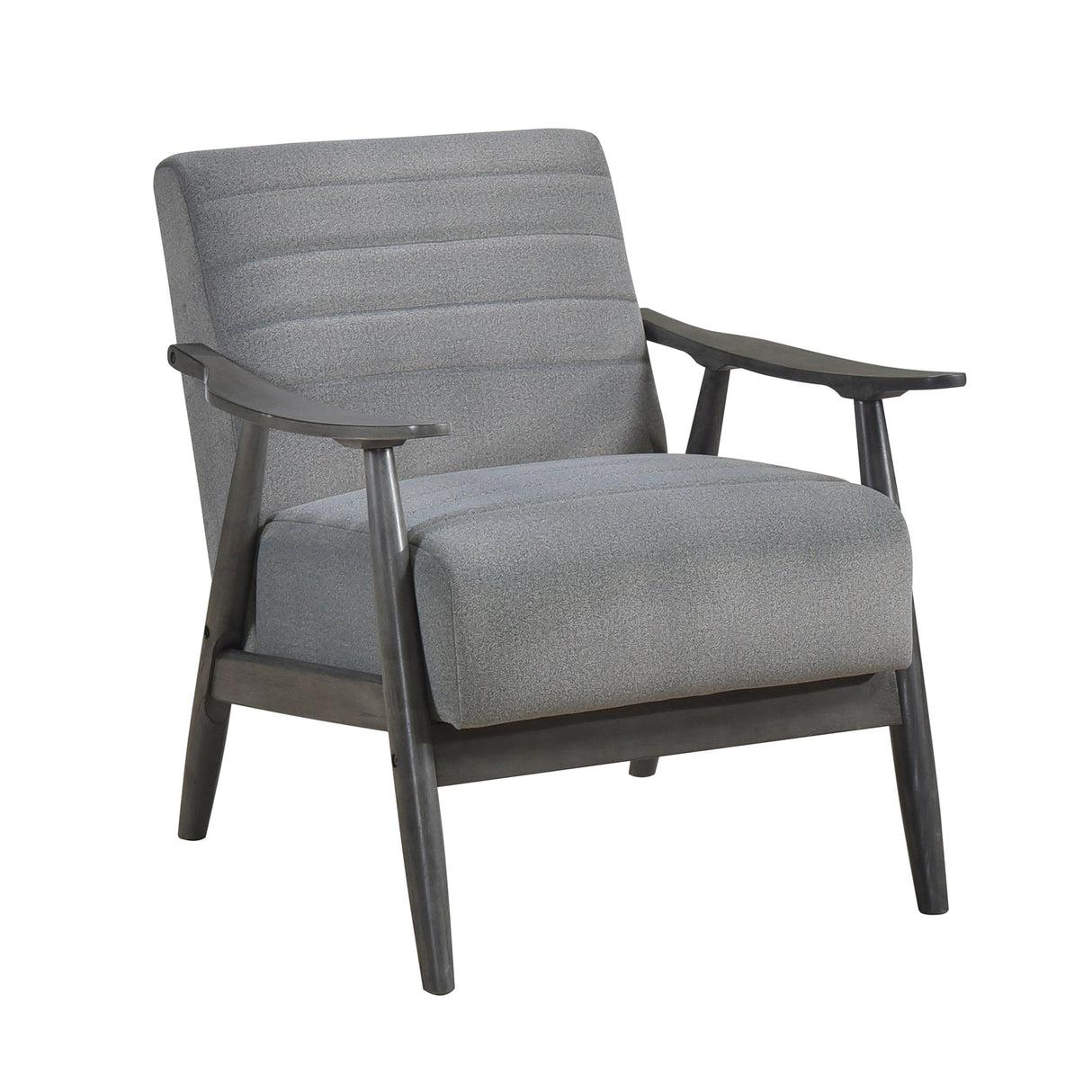 Greeley Gray Velvet Accent Chair by Homelegance at Eve Furniture