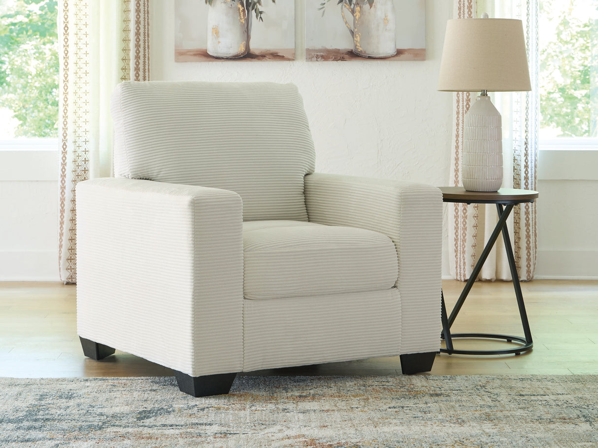 Greenbriar Ivory Chair by Ashley at Eve Furniture