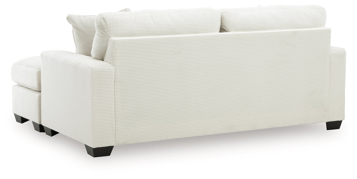 Greenbriar Ivory Sofa Chaise by Ashley at Eve Furniture