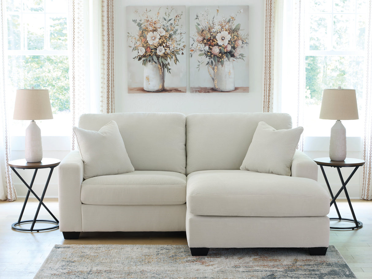 Greenbriar Ivory Sofa Chaise by Ashley at Eve Furniture