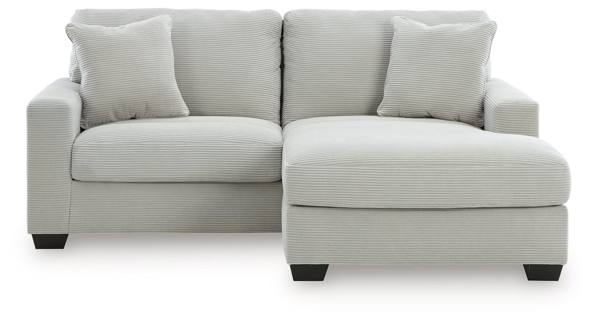 Greenbriar Smoke Sofa Chaise by Ashley at Eve Furniture
