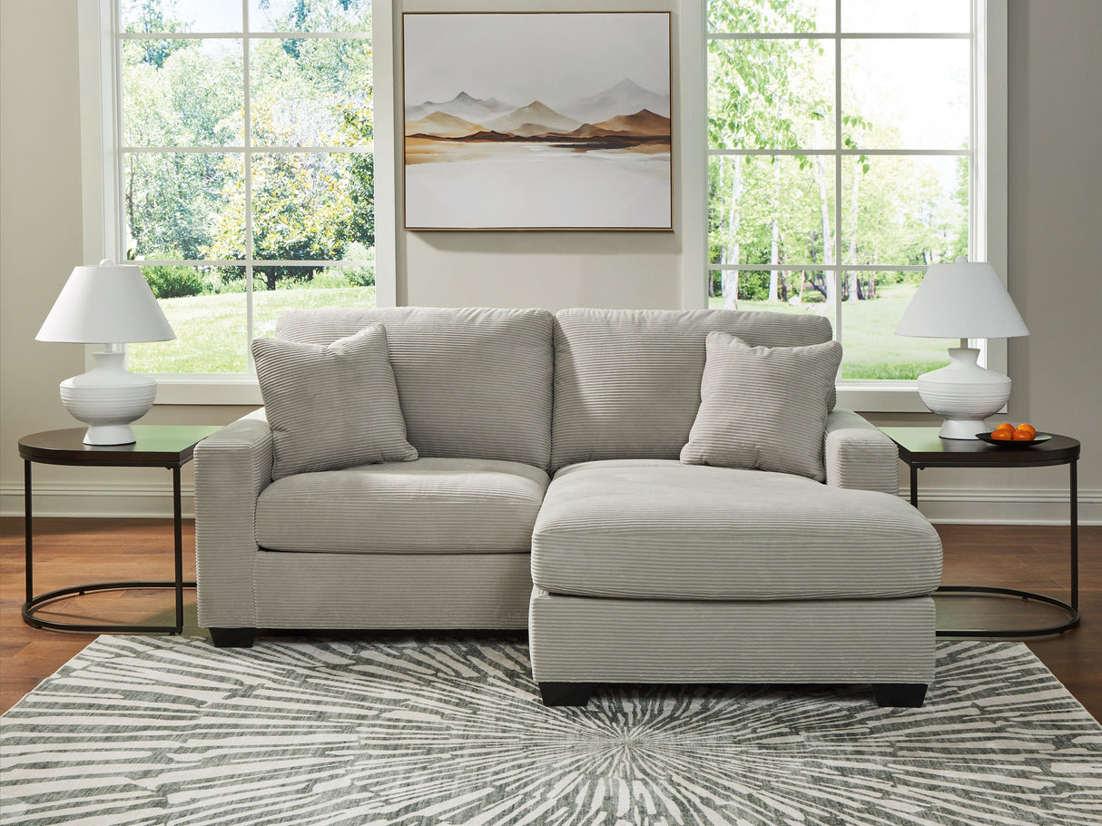 Greenbriar Smoke Sofa Chaise by Ashley at Eve Furniture
