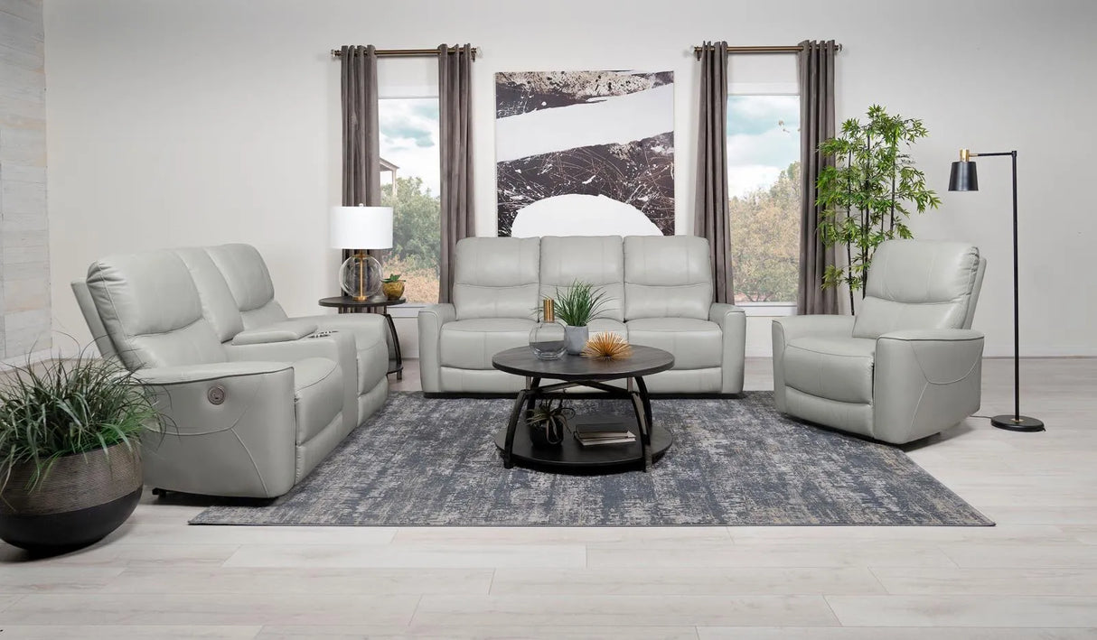 Greenfield Dove Grey 3-Piece Power Reclining Sofa Set by Coaster at Eve Furniture