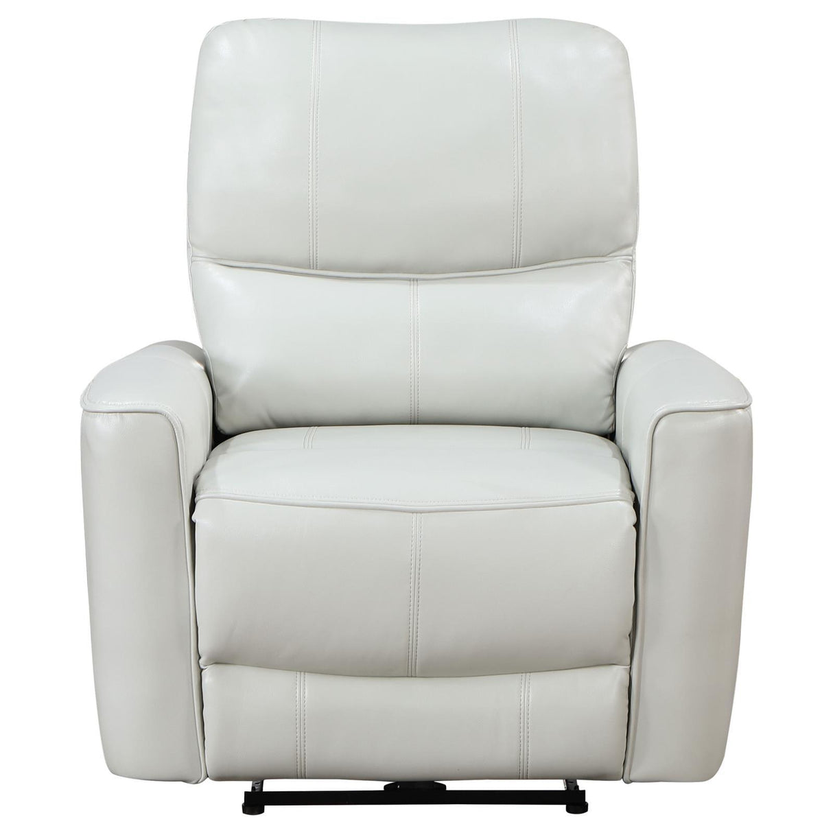 Greenfield Ivory Upholstered Power Recliner Chair by Coaster at Eve Furniture