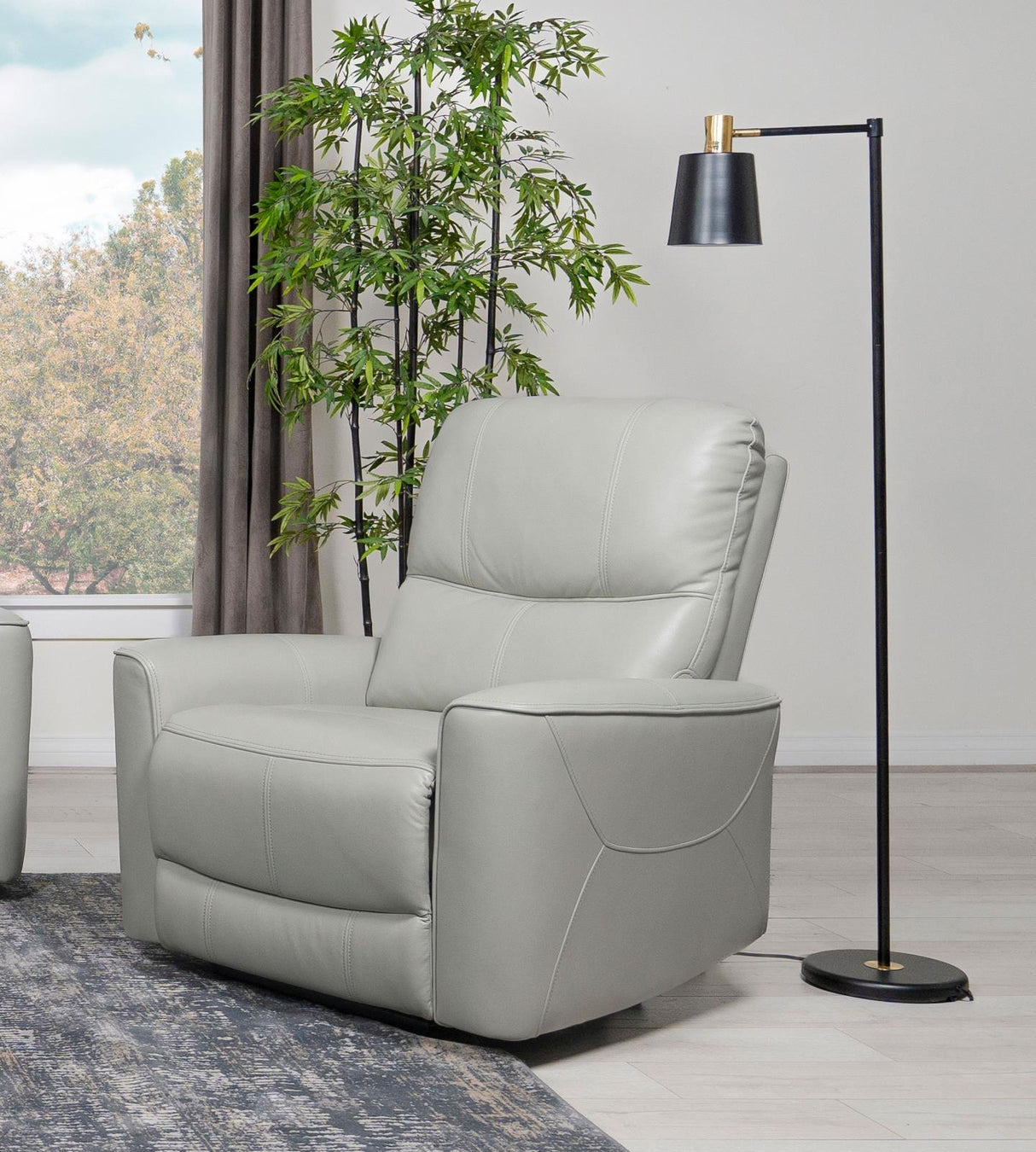 Greenfield Ivory Upholstered Power Recliner Chair by Coaster at Eve Furniture