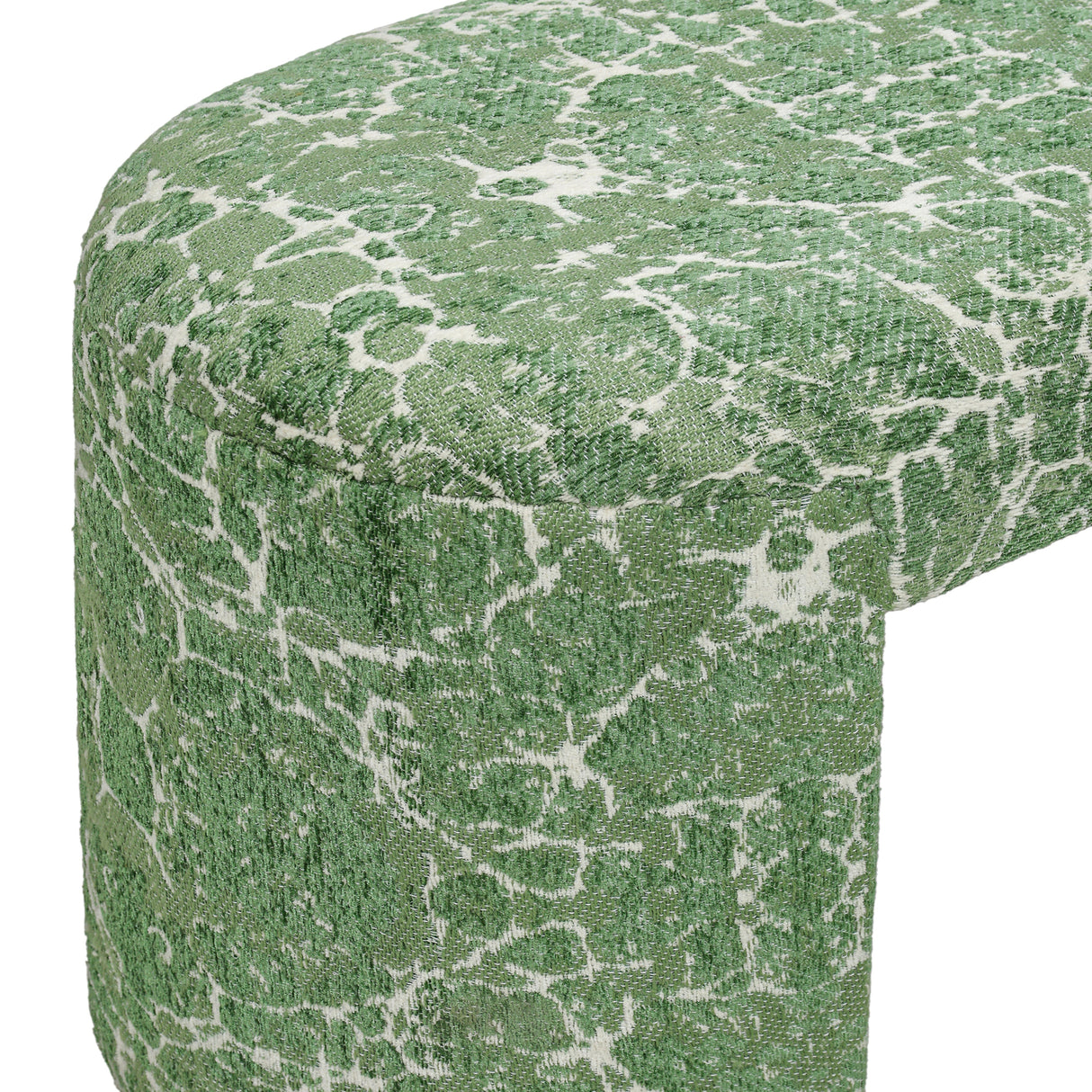 Greenspace 39" Rounded Upholstered Bench by TOV Furniture at Eve Furniture