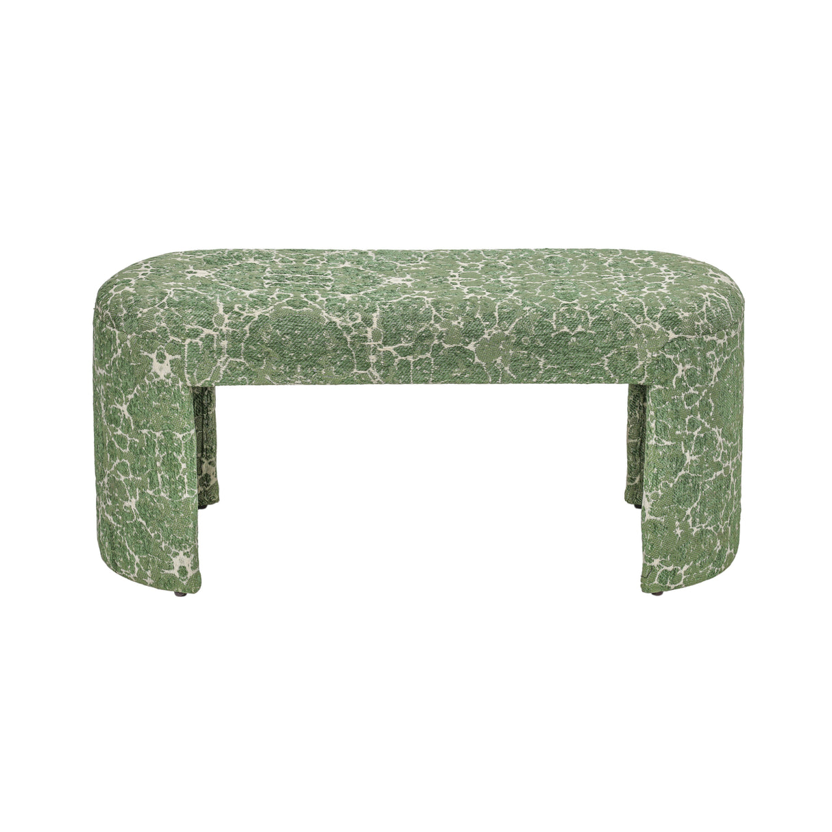 Greenspace 39" Rounded Upholstered Bench by TOV Furniture at Eve Furniture