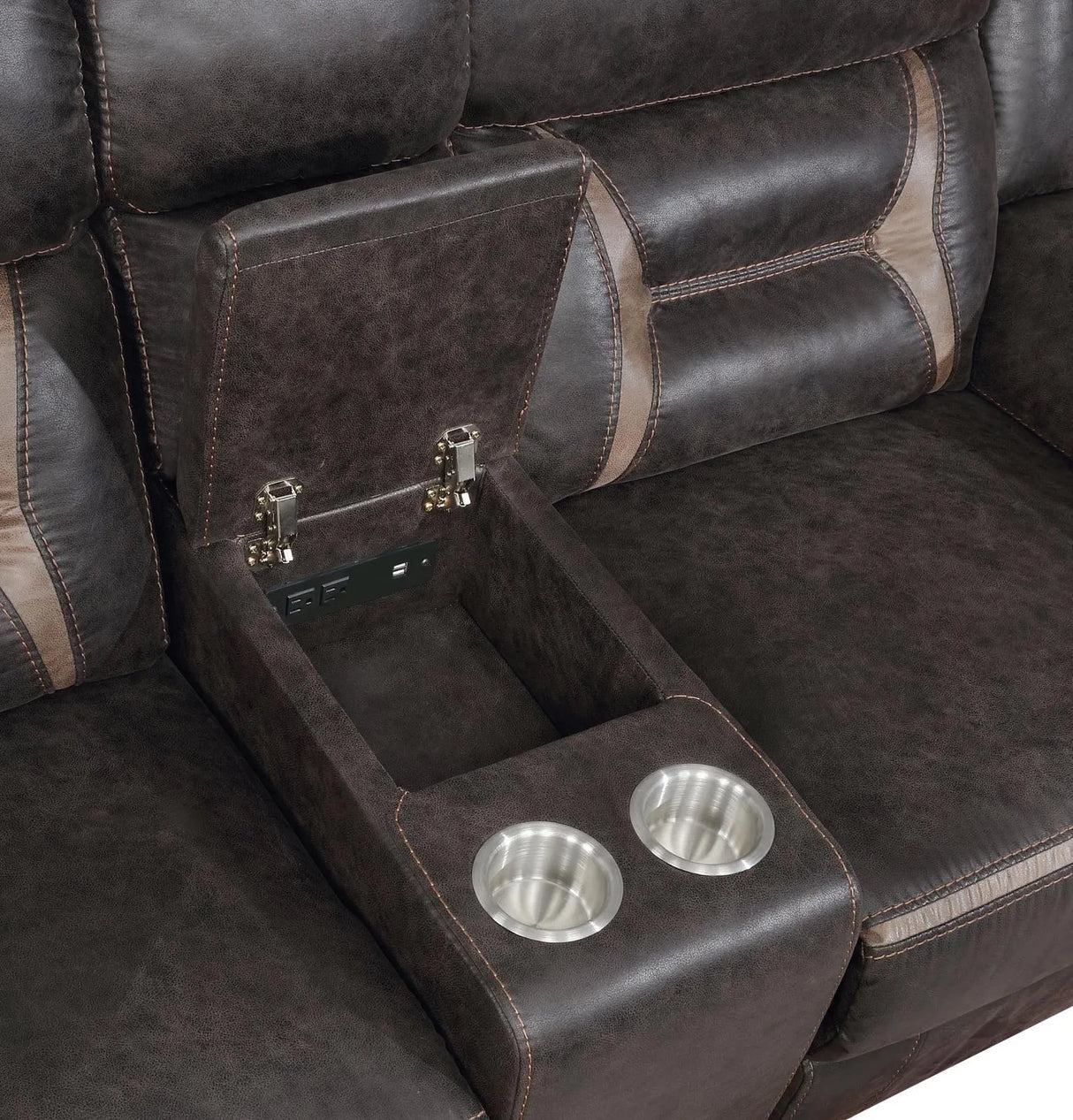 Greer Dark Brown 2-Piece Upholstered Tufted Living Room Set by Coaster at Eve Furniture