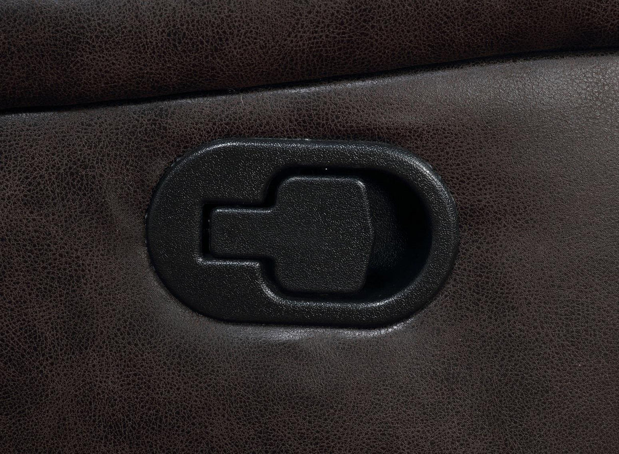 Greer Dark Brown Upholstered Tufted Reclining Living Room Set by Coaster at Eve Furniture