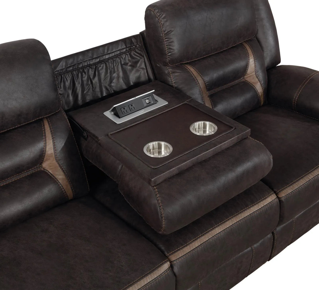 Greer Upholstered Tufted Back Motion Sofa by Coaster at Eve Furniture