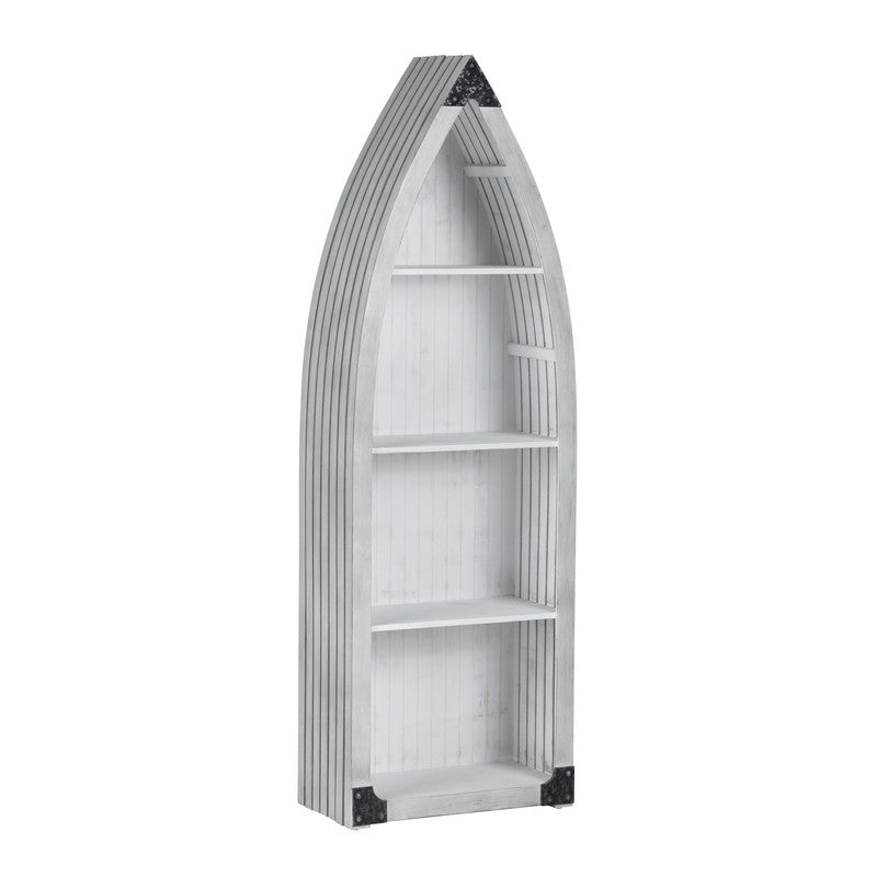 Greers White/Tan Etagere by Crestview at Eve Furniture