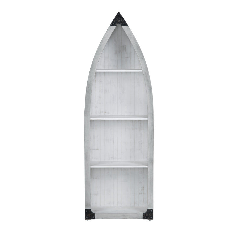 Greers White/Tan Etagere by Crestview at Eve Furniture