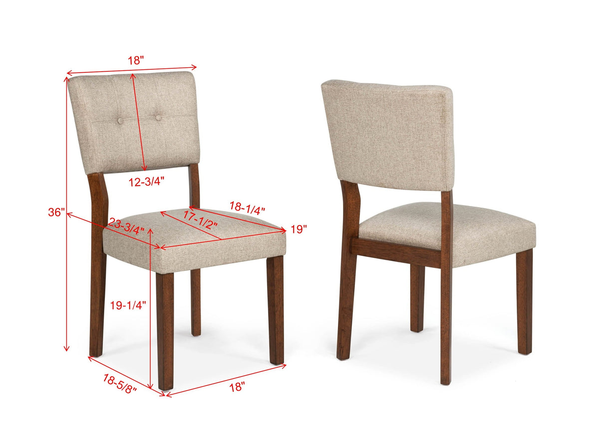 Gregory Beige and Brown Dining Set by Crown Mark at Eve Furniture