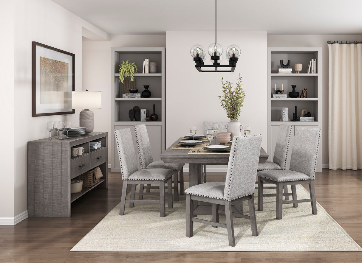 Gresham Gray Dining Table by Homelegance at Eve Furniture