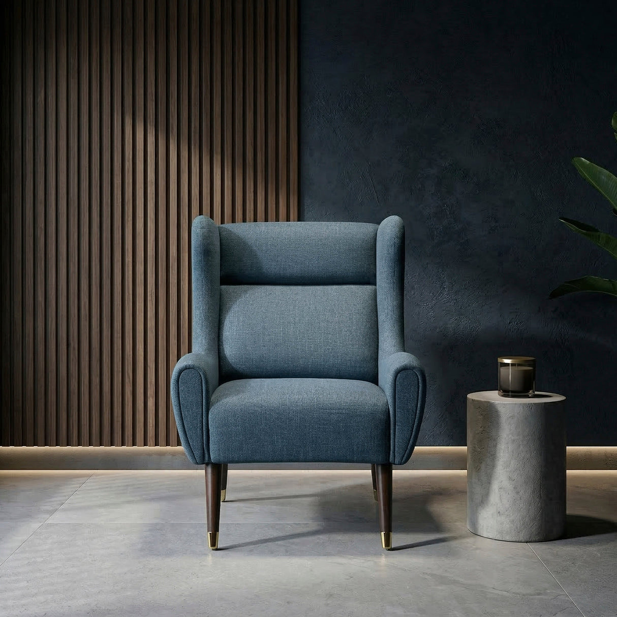 Greta Blue Accent Chair by Homelegance at Eve Furniture