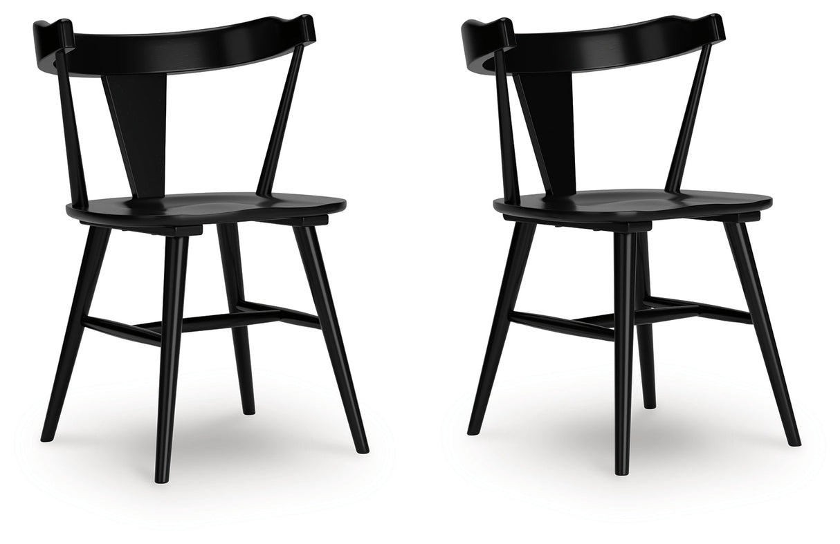 Gretlynn Black Dining Chair, Set of 2 by Ashley at Eve Furniture