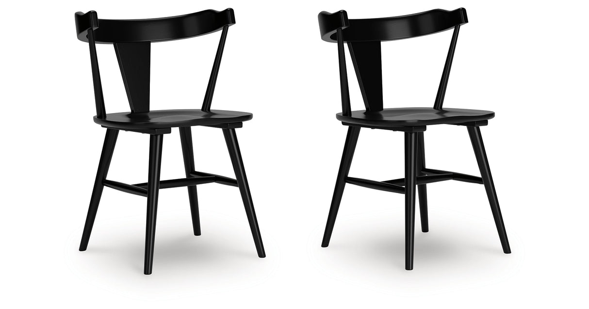 Gretlynn Black Dining Chair, Set of 2 by Ashley at Eve Furniture