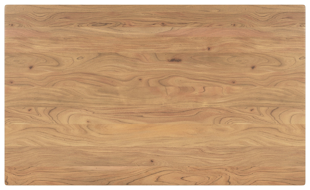 Gretlynn Natural And Black Dining Table by Ashley at Eve Furniture