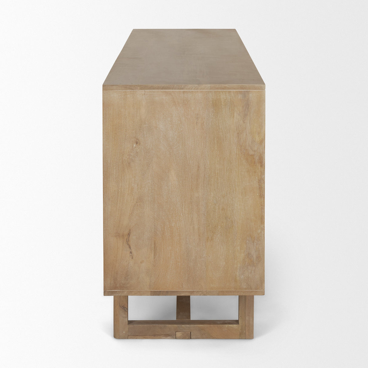 Grier Light Brown Solid Wood W/ Cane Sideboard by Mercana at Eve Furniture