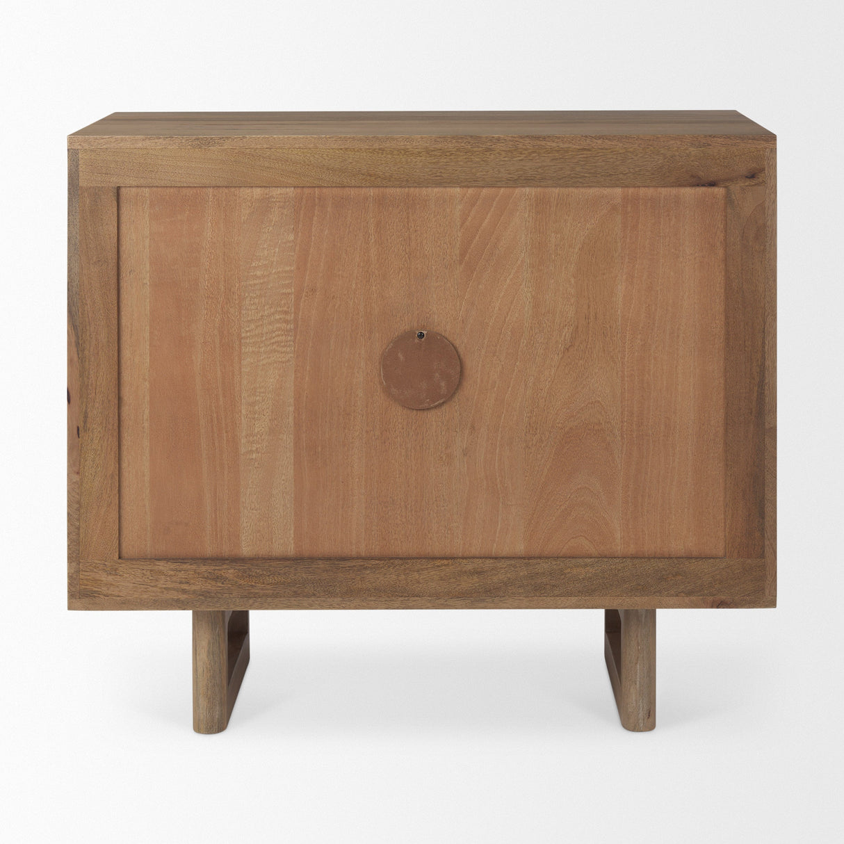 Grier Light Brown Wood w/ Cane 2 Door Accent Cabinet by Mercana at Eve Furniture