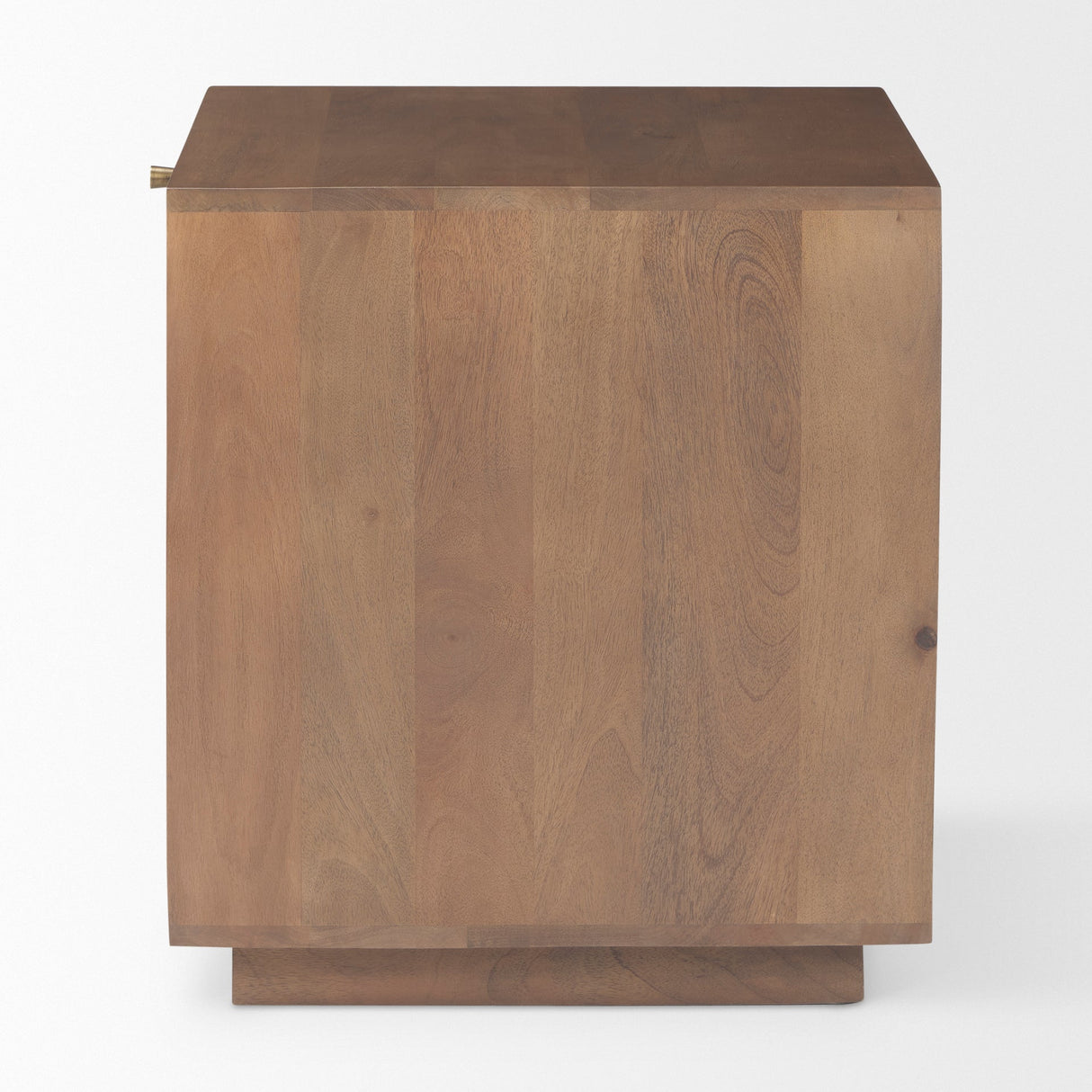 Grier Medium Brown Wood w/ Cane End Table by Mercana at Eve Furniture