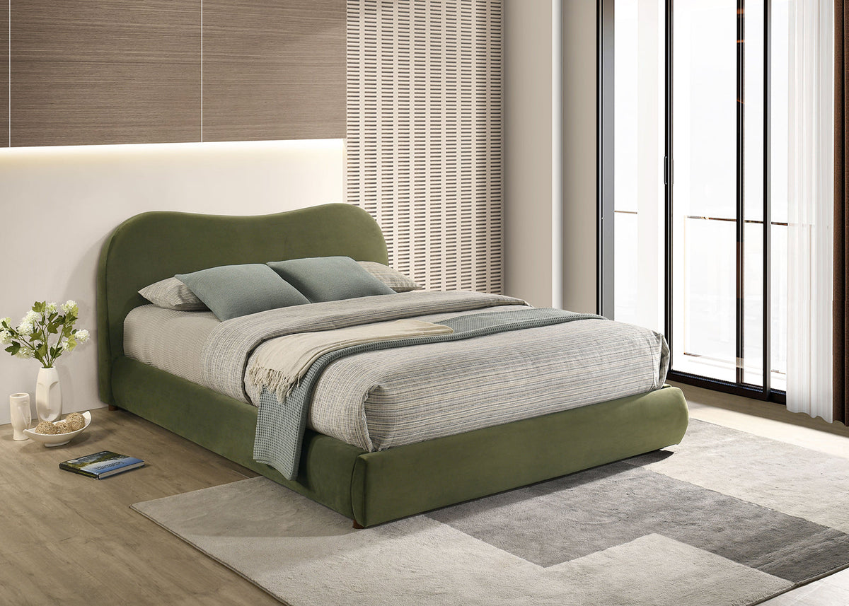 Grimsby Olive Green Eastern King Bed