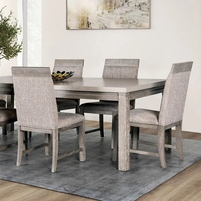 Gristalt Gray/Stone Gray 7-Piece Dining Room Set by Furniture of America at Eve Furniture
