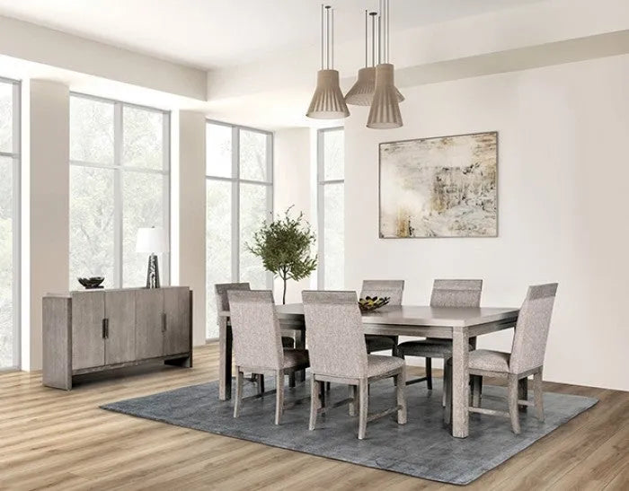 Gristalt Gray/Stone Gray 7-Piece Dining Room Set by Furniture of America at Eve Furniture