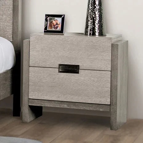 Gristalt Stone Gray 4-Piece Queen Bedroom Set by Furniture of America at Eve Furniture