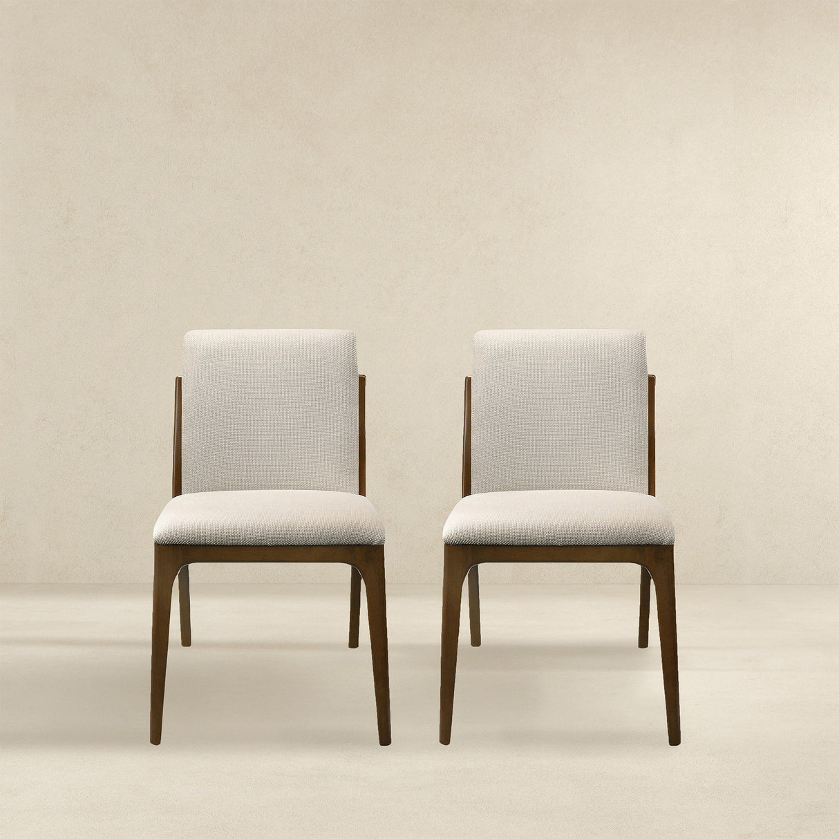 Grivelle Cream Fabric Dining Chair (Set Of 2) by Ashcroft Imports at Eve Furniture