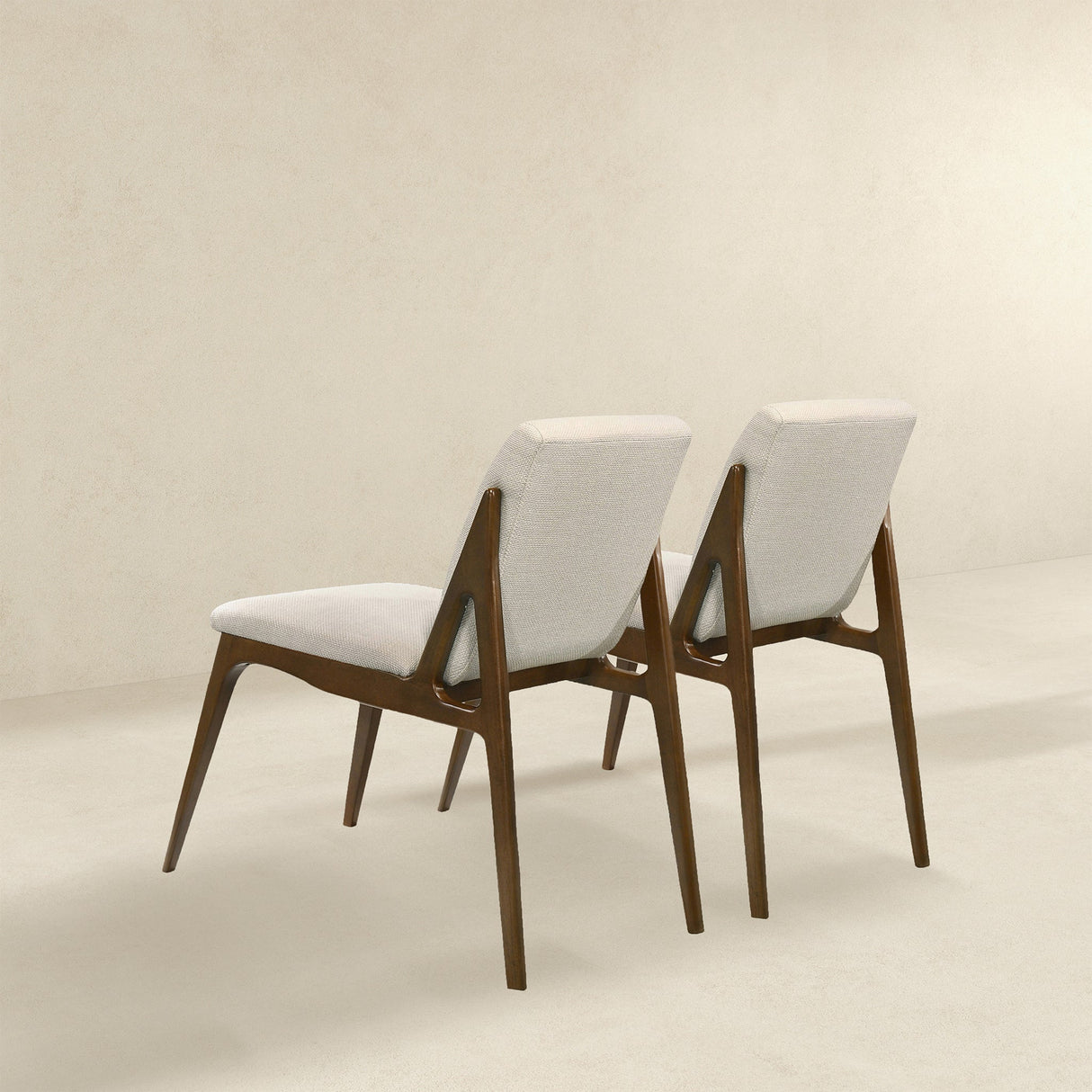 Grivelle Cream Fabric Dining Chair (Set Of 2) by Ashcroft Imports at Eve Furniture