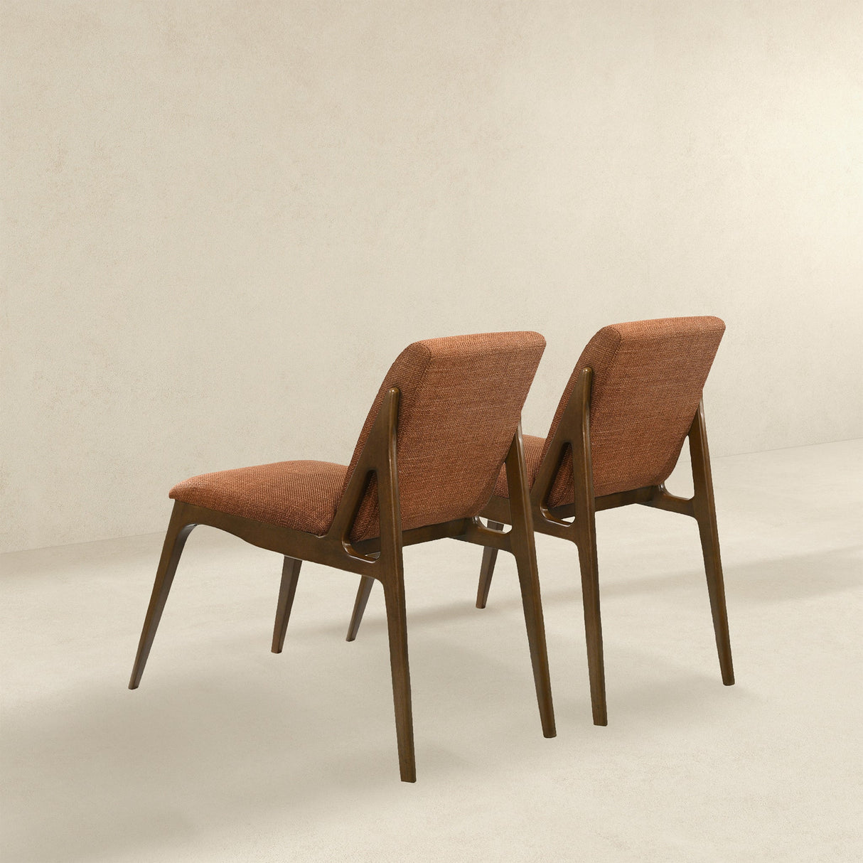 Grivelle Orange Fabric Dining Chair (Set Of 2) by Ashcroft Furniture at Eve Furniture