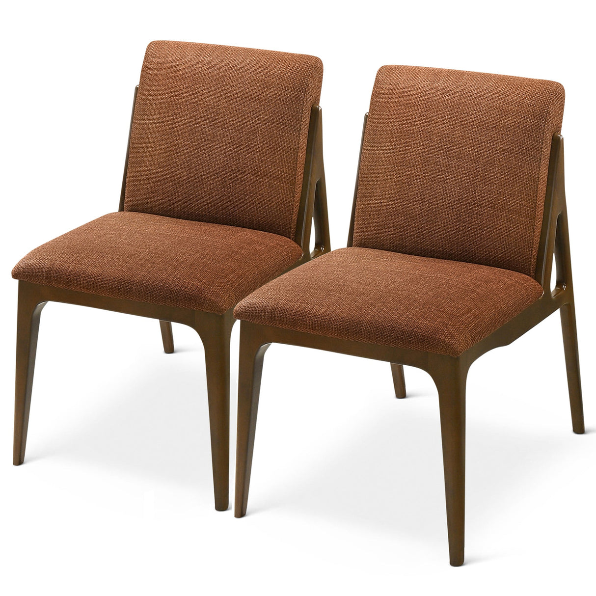 Grivelle Orange Fabric Dining Chair (Set Of 2) by Ashcroft Imports at Eve Furniture