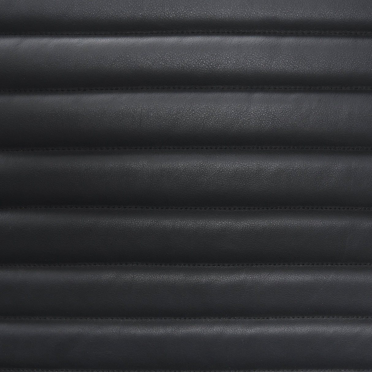 Grosjean Black Leather w/ Black Metal Frame Accent Chair by Mercana at Eve Furniture