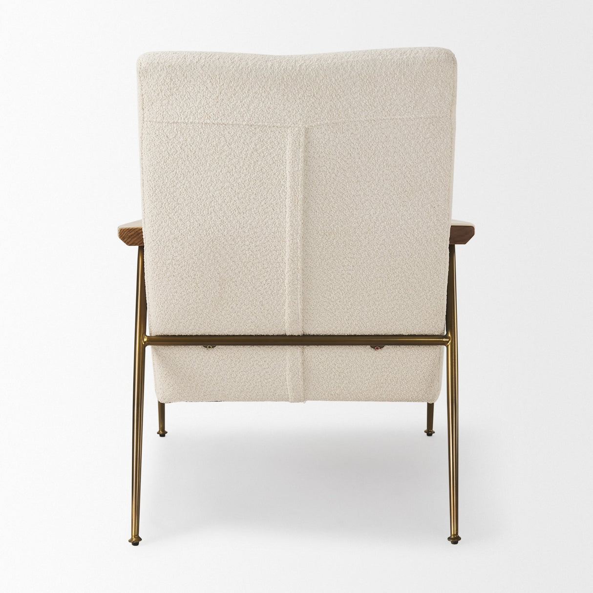 Grosjean Cream Boucle Accent Chair by Mercana at Eve Furniture